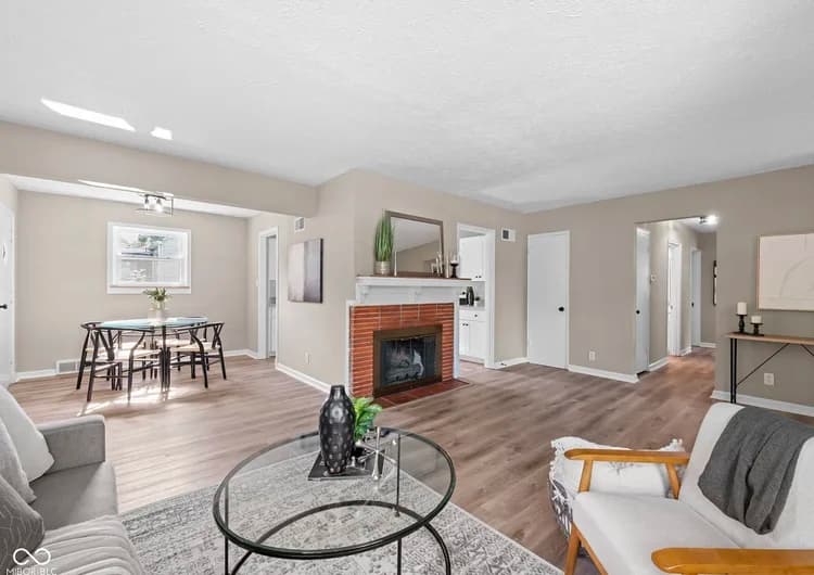 Broad Ripple house living room