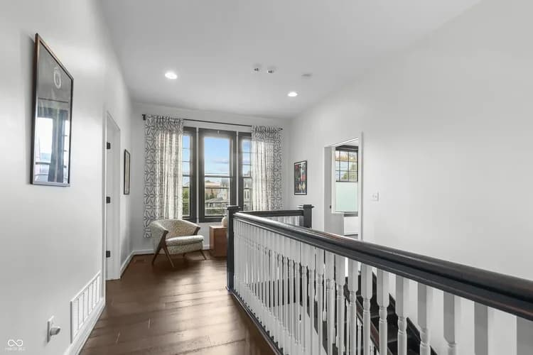 Downtown house upstairs hallway